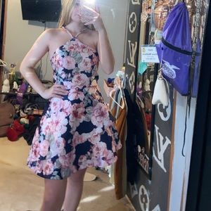 floral pink dress size 4